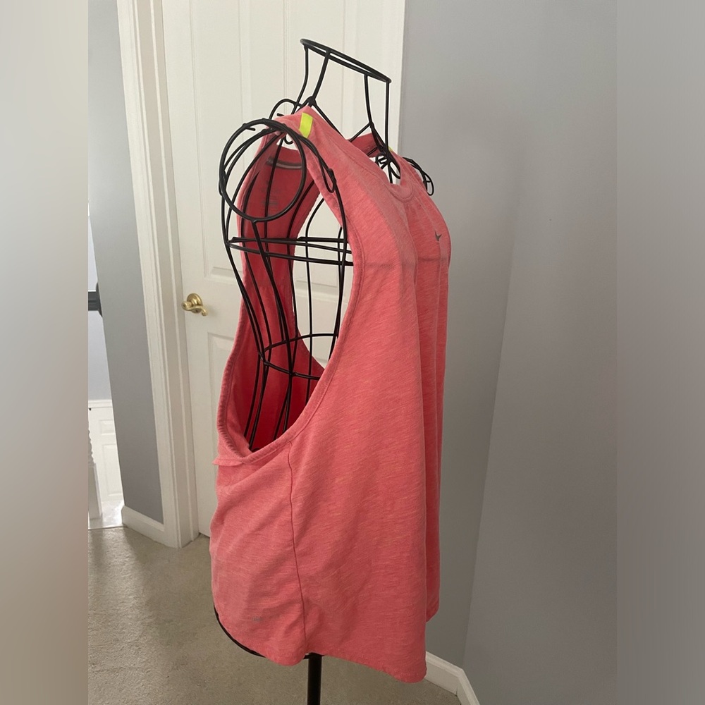 Light Pink Nike Top Cross Back